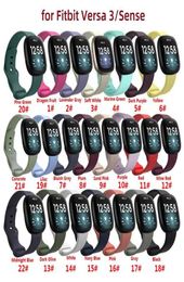 Pour Fitbit Versa 3 Versa 4 Watchband Bandle pour Versa3 Versa4 Fitbit Sense Bracelet Band Smart Watch Sport Replacement Wristban8682975