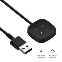 Pour Fitbit Versa 4 versa 3 Remplacement de montre intelligente Adaptateur de câble de charge USB Pour Fitbit Sense 2 Chargeur Accessoires intelligents Câble sans fil