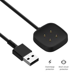 Pour Fitbit Versa 4 versa 3 Remplacement de montre intelligente Adaptateur de câble de charge USB Pour Fitbit Sense 2 Chargeur Accessoires intelligents Câble sans fil