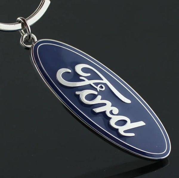 Pour le logo Ford Car Keychain Key Ring Zinc Alloy Metal 3D