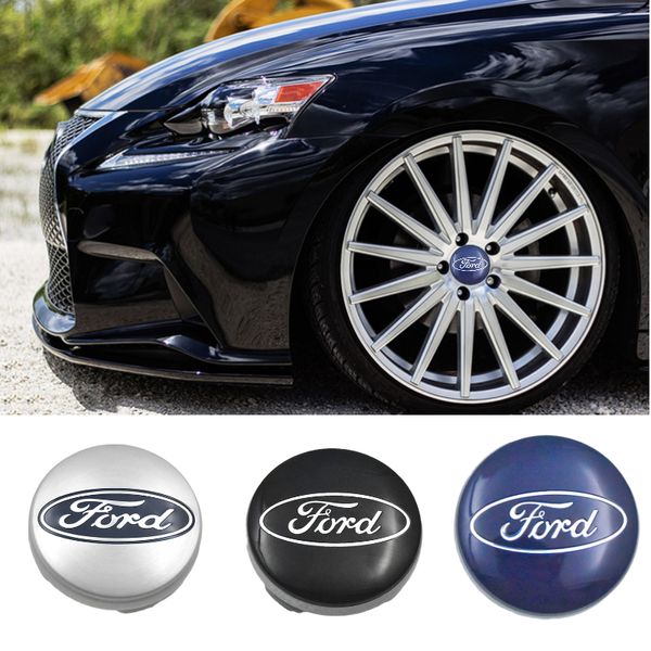 Pour Ford Car Wheel Center Caps rim hub Covers 54mm Emblem Logo Badge pour Fiesta Focus Fusion Escape décoratif