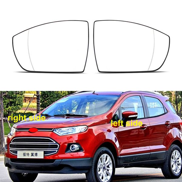 Para Ford Ecosport 2013 2014 2015 2016 - 2019 Accesorios de coche Espejos exteriores Lente de vidrio reflectante Lentes de espejo retrovisor 1PCS