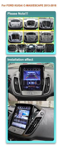 Pour Ford Escape 2013-2019 Ford Kuga 2012-2018 Android 13 autoradio stéréo 8 cœurs GPS