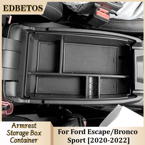 Pour Ford Escape 2020-2024 / Bronco Sport 2021-2023 2024 Accessoires Centraire Console Console Organisateur Boîte de rangement secondaire