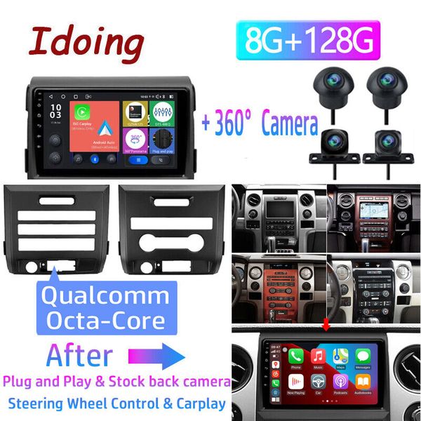 Para Ford F150 F-150 2009-2014 Android 12.0 Radio estéreo para coche GPS Navi WiFi FM RDS