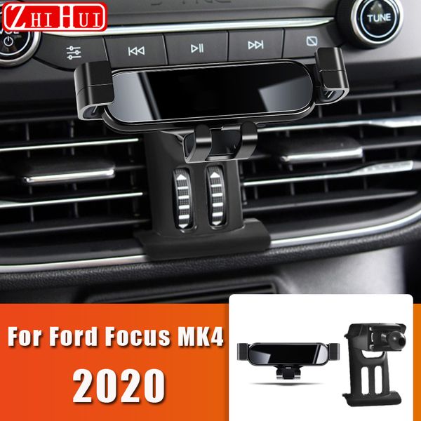 Pour Ford Focus MK2 MK3 MK4 2005-2020 voiture style support pour téléphone portable évent montage gravité support support Auto accessoires