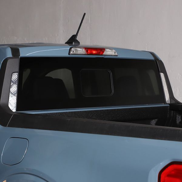 Para Ford Maverick 2022 Aluminio Aluminio Auto Tarra trasera de vidrio trasero Hojas anti-Stratch Pegatinas decorativas Accesorios para automóviles