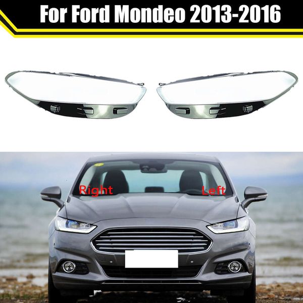 Para Ford Mondeo 2013 2014 2015 2016, faros de coche, pantallas de lámpara transparentes, carcasa de lámpara, cubierta de faros, tapas de cristal para lentes