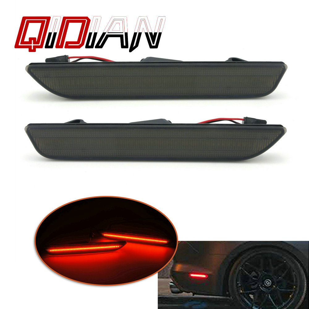 For Ford Mustang 2010 2011 2012 2013 2014 Car Front Rear Light LED Turn Signal Light 12W Side Marker Lamp Integrated Accessories