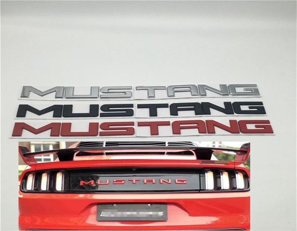 Pour Ford Mustang Shelby GT Bonnet Bonnet arrière Boot Métal Emblem Tailgate Logo Plaque signalétique 340 26MM253D7128943