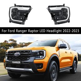 Pour Ford Ranger Raptor LED Phares 22-23 High Beam Angel Eye Projecteur Lens DRL Daytime Running Light Streamer Turn Signal Indicator