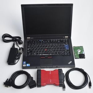 Pour l'outil de diagnostic Ford VCM2 pour Ford VCM 2 ID de scanner V129 OBD2 Tool avec ordinateur portable T410 I5CPU 4G RAM