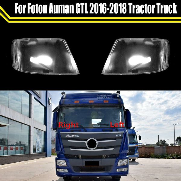 Para Foton Auman GTL 2016 2017 2018 Tractor Tract Carry Lámpara de vidrio Lámpara Cosco de lámpara de carcasa de la lámpara de lámpara Auto