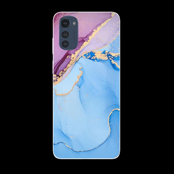 Pour Funda Motorola E32S Case Soft Silicone Marble Back Cover Case Téléphone pour Motorola Moto E32S Case Motoe32S E 32 S E 32S Coque