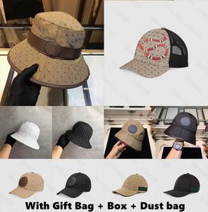 Voor cadeau met doos cadeaubas stofzak 2021 Designers emmer hoeden dap beanie voor heren dames honkbal petten golf snapback gierige rand 3800337