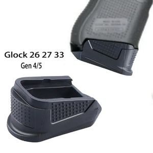 Pour Glocks G26 G27 G33 Magazine de plaque de poignée étendue PAD GEN 4 / GEN 5 + 1 / + 2 RD