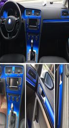 Pour le golf 7 MK7 2014-2019 Autocollants de voiture auto-adhésifs 3D 5D Fibre en carbone Vinyl Car autocollants et décalages