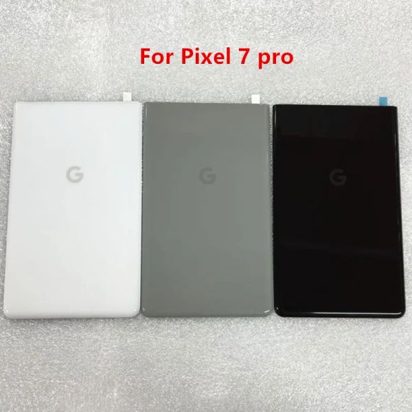 Pour Google Pixel 7 Batterie en verre Batterie de couverture du boîtier arrière Boîtier arrière pour Google Pixel 7 Pro Back Battery Door Remplacement des pièces de remplacement