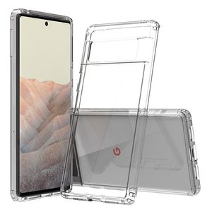 Voor Google Pixel 8 Pro Case Slim Clear Armor Mobiele telefoonhoesjes Hybrid Hard PC Soft TPU Frame Bescherming Cover Compatibel met 7a 6a 7Pro 5a 5 4a 5G