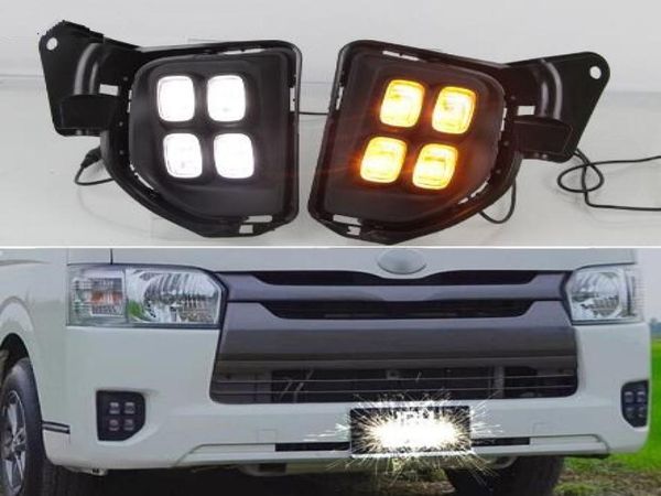 Para HIECE 2016 2017 2018 Relé de señal de giro amarillo Impermeable de 12 V LED LED DRL LED Daytime Running Light5642933