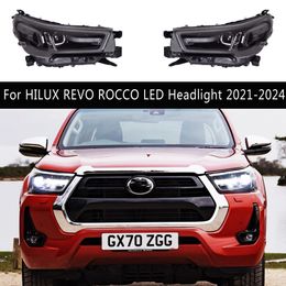 Voor Hilux Revo Rocco LED-koplamp 21-24 auto-accessoires overdag lopen licht streamer draai signaalindicator rem omgekeerde parkeerlichten