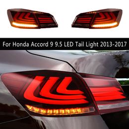 Pour Honda Accord 9 9.5 Light LED Light 13-17 Streamer Turn Signal Frein de stationnement inversé LIGNES POUTALITES Assemblance Accessoires de voiture