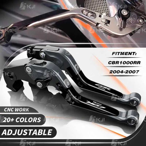 Para Honda CBR1000RR CBR 1000RR 2004-2007 juego de freno de palanca de embrague palancas plegables ajustables piezas de Accesorios de Motor