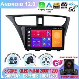 Voor Honda Civic Hatchback 2012 - 2017 Auto Radio Android Multimedia Video Player Navigation GPS STEREO 2 DIN NO 2DIN -3