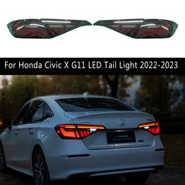 Voor Honda Civic X G11 Led-achterlicht 22-23 Achterlicht Montage Dynamische Streamer Richtingaanwijzer Rem Achteruit inparkeren Running Lights