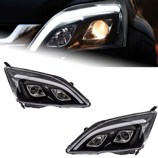 Pour Honda CRV 2007-2011 Amélioration de la lampe à tête LED DRL Dynamic Signal lampe lampe de lampe de lampe avant de lampe avant