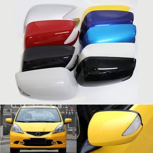 Para Honda Fit 2008 2009 2010 2011 2012 2013 cubierta de espejo retrovisor Exterior de coche carcasa de espejos laterales con tipo de lámpara