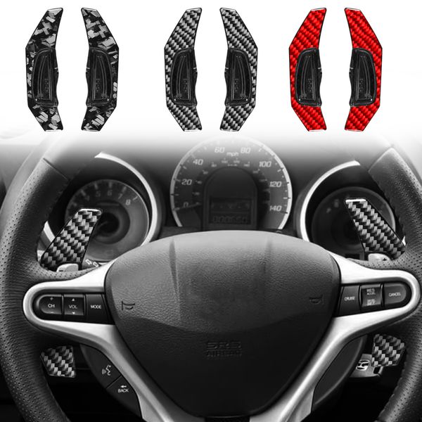 Pour Honda Fit / City / Civic / CRV Carbon Paddle Shifters Wheater Wheel Extension Shifters Remplacement