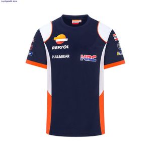 Pour Honda HRC Repsol T-shirt Couleur rouge t-shirts Taurus Moto Knight Racing Team Sports d'équitation Bleu Nouveau Pas de décoloration Maillots Été