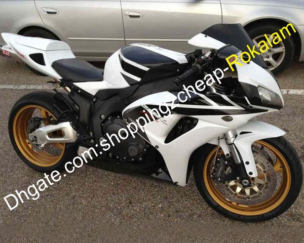 Para Honda motocicleta CBR1000RR 06 07 CBR 1000 1000RR CBR1000 RR 2006 2007 blanco negro deporte moto carenado Kit (moldeo por inyección)