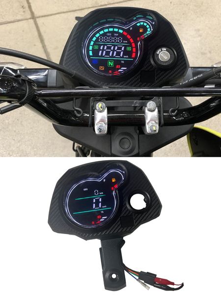 Pour Honda NAVI 110 Tachomètre numérique Tachomètre Meton de vitesse NAVI LED Odomètre RPM