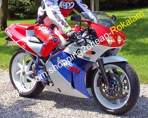 Pour Honda VFR400R NC30 V4 VFR400RR VFR 1988 1989 1990 1991 1992 VFR400 88 89 90 91 92 Rouge Bleu Blanc Moto Carénage