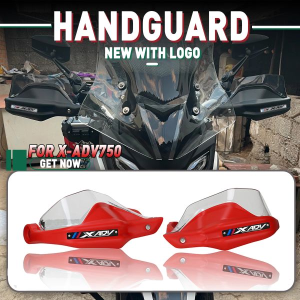Pour Honda XADV X-ADV 750 X ADV 750 XADV750 Motorcycle Hand Gardes Leviers d'embrayage de frein Protecteur Protéger Gense de pare-brise avec logo