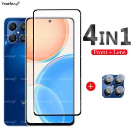 Voor Honor X8 Glass Honor X8 X6 Tempered Glass Screen Protector Lnes Film voor Honor X8 X8A A7A X10 10X Lite 8x 8a X6S X6 Glas