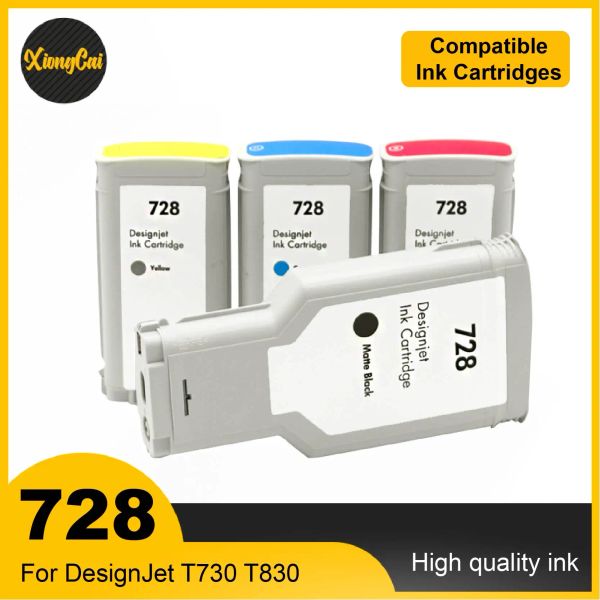 Para cartucho de tinta compatible HP 728 728XL con tinta completa F9J68A F9J67A F9J66A para HP DesignJet T730 T830