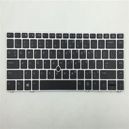 Para HP EliteBook Folio 9470M 9470 9480 9480M EE. UU. Inglés Retroiluminado Reemplace el teclado del portátil Black267R