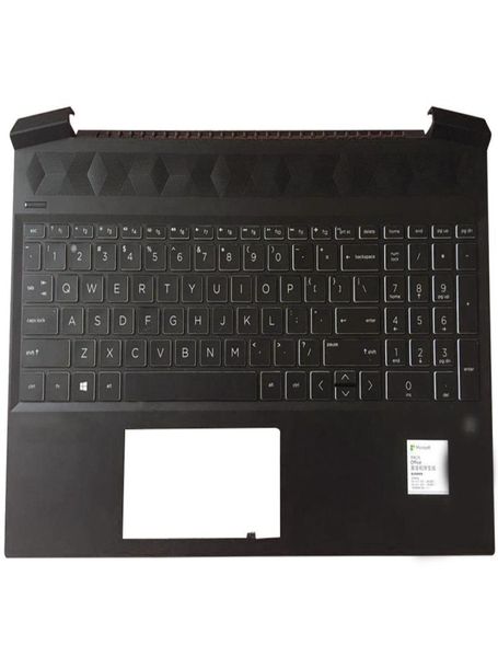 Repose-paume pour ordinateur portable HP Pavilion Gaming 15EC 15ec0000 US, clavier rétroéclairé, coque supérieure L725980017321393