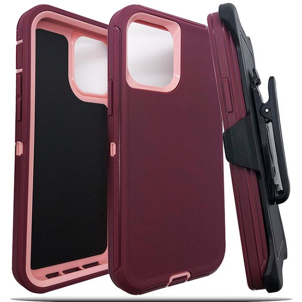 Pour iPhone 14 13 pro Max 12 11 xs Xr 7 8 Plus Samsung A13 A12 A32 5G A52 S21 FE A02S Moto G Stylus 2022 Defender Case Heavy Duty Holster Cover avec Clip