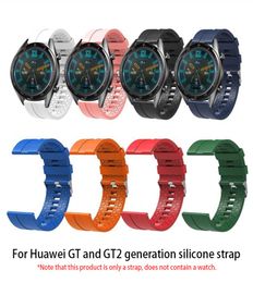 Pour Huawei GT2 Slicon Strap Glory Magy Replacement Sports Sprap Huawei Watch GT Strap 8 Couleurs en option 4144400