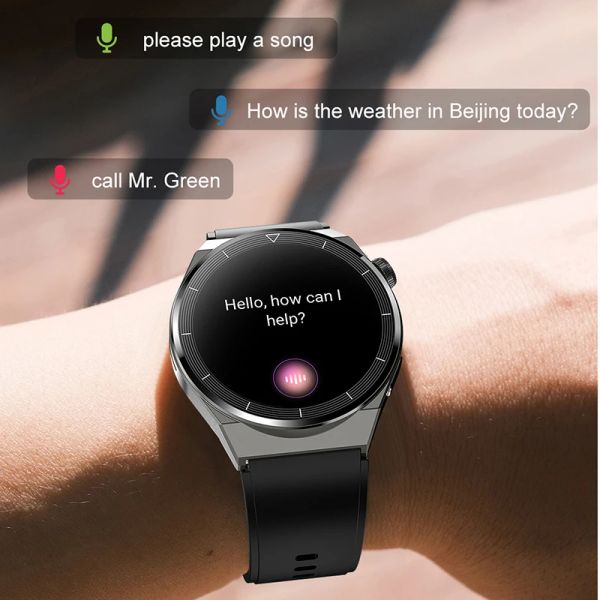 Para Huawei GT3 Pro NFC Smart Watch Men AMOLED 390*390 HD Pantalla Heart Reliam Call Bluetooth Llame IP68 Waterproof Smartwatch 2023 Nuevo