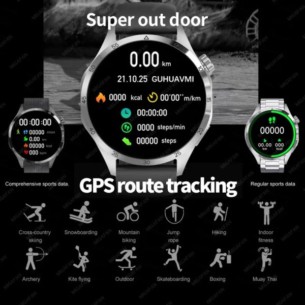 Para Huawei GT4 Pro+ Smart Watch Men Watch GT4 AMOLED HD Pantalla Bluetooth Llame a IP68 Waterproof GPS NFC Heartwatch Smartwatch nuevo