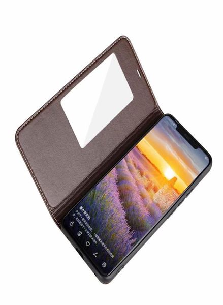 Pour Huawei Mate 20 Pro Case Flip Stand Venture de couverture authentique Original Ultathin Luxury Cuir Case pour Huawei Ascend Mate 20 3907364