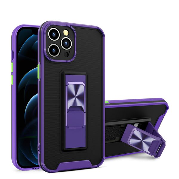 Para Huawei nova 4E Y7 Prime Fundas para teléfonos móviles sensación de piel mate color de contraste cubierta de soporte magnético integrado para automóvil