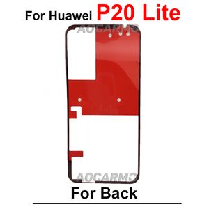 Pour Huawei P10 P20 P30 Lite 5G P40 Pro + P50 Pro Porte arrière autocollant arrière COUVERCE ADHESIVE COLEURE DE RALE DE TROUVE