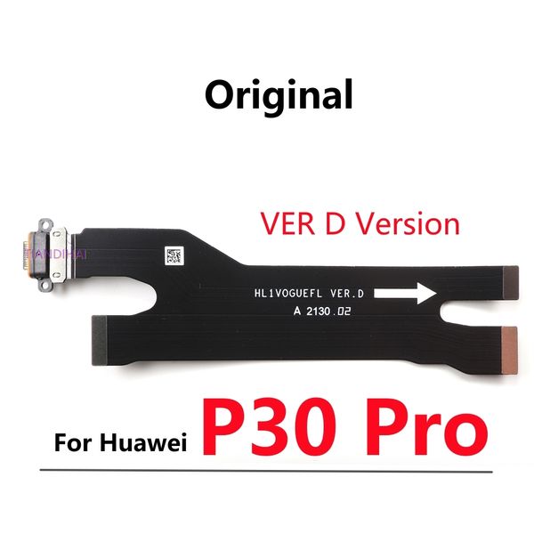 Pour Huawei P30 Pro Microphone SIM Carte Carte Barger Board USB Charging Cable Cleator Flexible Ribbon Flexible