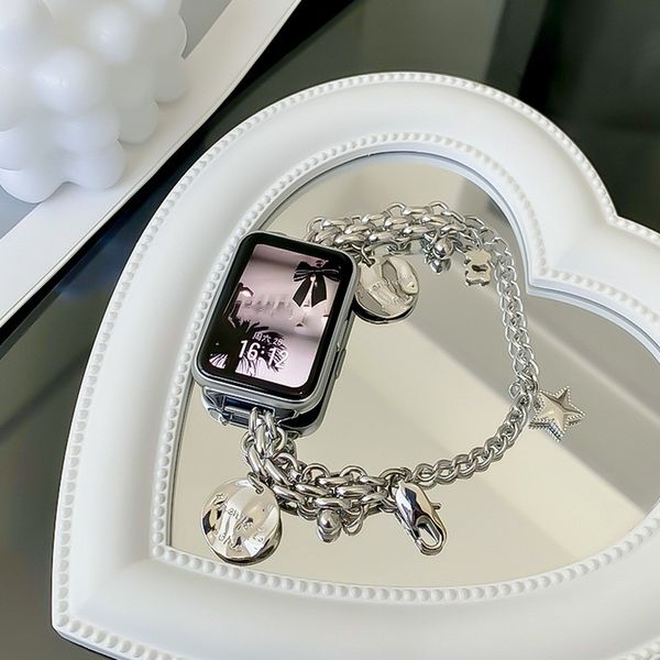 Pour Huawei Smart Watch fit fit2 fitnew fit3 Montre fit 2 Bracelets Bracelets Designers élégant iwatch Bracelet en acier inoxydable Bracelet en métal Lady Bijoux de luxe Oneth